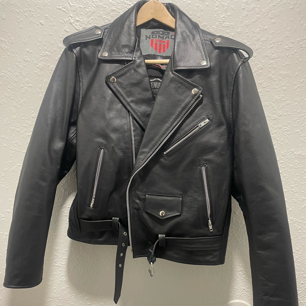 Men’s Genuine Moto Jacket sz. L with zipper details